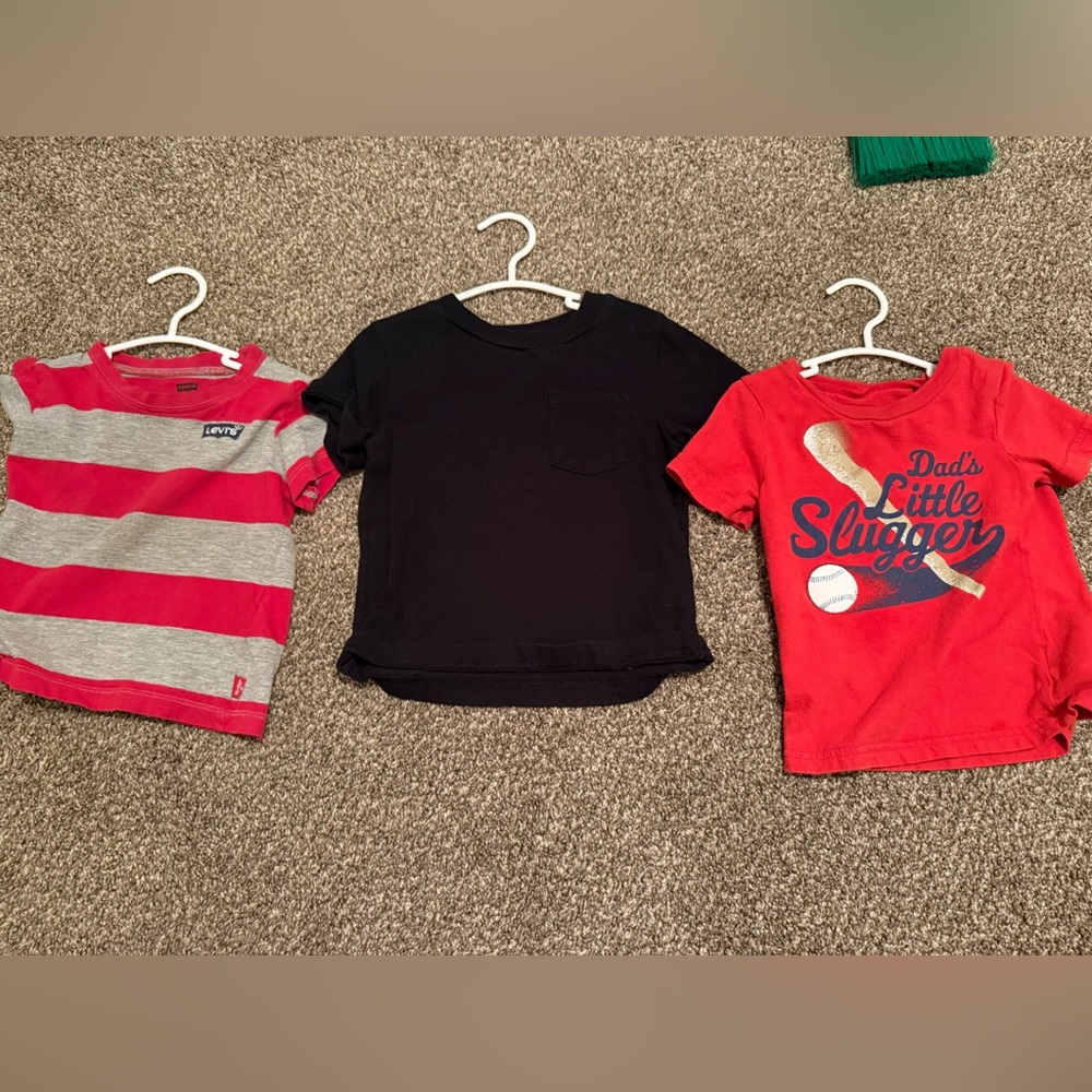 Kids Striped and Graphic T-Shirts Set